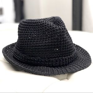 Black Knit Fedora